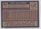 Don Mattingly RC (Rookie Card) New York Yankees (Baseball Card) 1984 Topps #8