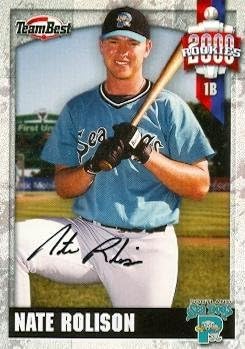 Sports Memorabilia Autograph Warehouse 79515 Nate Rolison Autographed Baseball Card Minor League 2000 Team Best Rookie