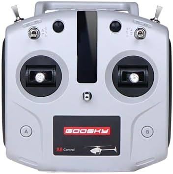 Helidirect Goosky E2 UH-1Y GPS 15+ Minutes Flight - Electric Brushless RC Helicopter 1:35 Scale with Carrying Case for Beginners & Adult (A8 Radio TX Only)