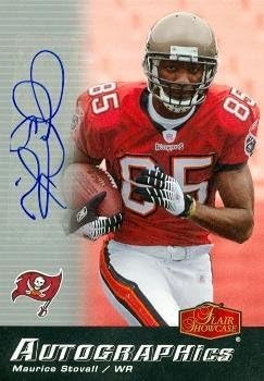 Sports Memorabilia Maurice Stovall Autographed Football Card (Tampa Bay Buccaneers) 2006 Fleer Flair Showcase No.AU-MS Rookie