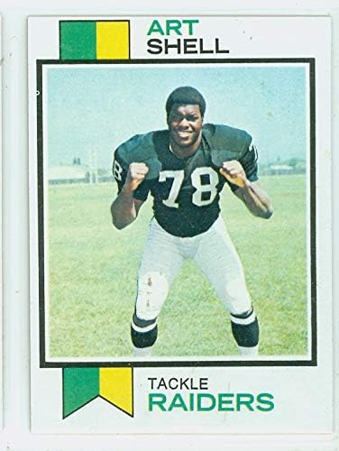 1973 Topps Football 77 Art Shell ROOKIE Oakland Raiders Excellent to Mint