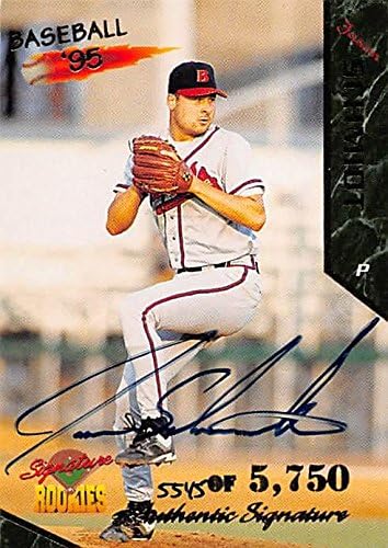 Sports Memorabilia Autograph Warehouse 249331 Jason Schmidt Autographed Baseball Card - Atlanta Braves 1995 Signature Rookies - No. 44