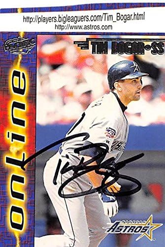 Sports Memorabilia Autograph Warehouse 248040 Tim Bogar Autographed Baseball Card - Houston Astros 1998 Pacific - No. 316