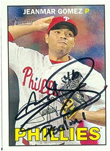 Sports Memorabilia Autograph Warehouse 247311 Jeanmar Gomez Autographed Baseball Card - Philadelphia Phillies 2016 Topps Heritage - No. 107