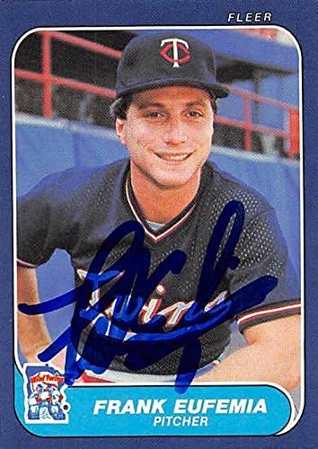 Sports Memorabilia Autograph Warehouse 245225 Frank Eufemia Autographed Baseball Card - San Diego Padres 1986 Fleer - No. 392