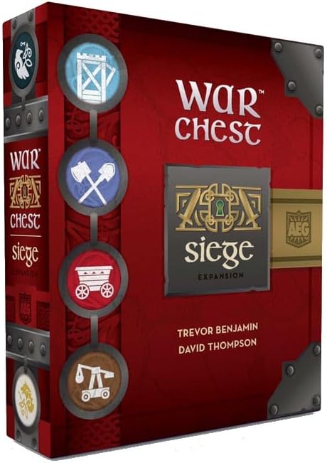 AEG War Chest: Siege Expansion | Build Fortifications and Undermine Opponents | Sapper Siege Tower Trebuchet War Wagon | 2 or 4 Players | Ages 14+