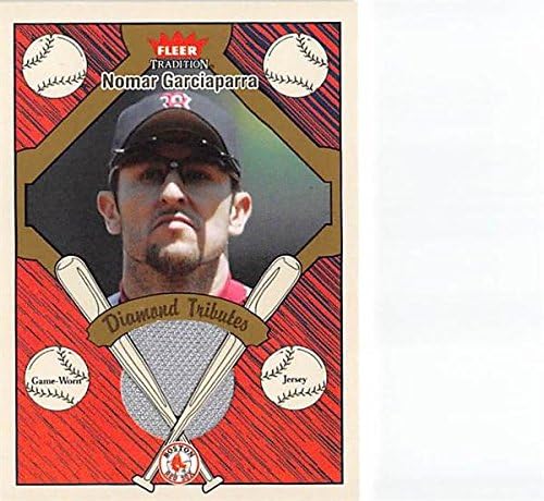 Autograph Warehouse 343613 Nomar Garciaparra Baseball Card Player Worn Jersey Patch - Boston Red Sox All Star 2004 Fleer Tradition No. DTNG