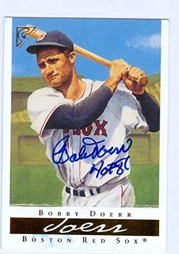 Sports Memorabilia Autograph Warehouse 44719 Bobby Doerr Autographed Baseball Card 2003 Topps Gallery No .39 Boston Red Sox