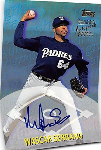 Sports Memorabilia Autograph Warehouse 249450 Wascar Serrano Autographed Baseball Card - San Diego Padres FT 2000 Topps Certified - No. TTA57