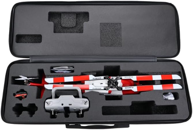 Helidirect Goosky E2 UH-1Y GPS 15+ Minutes Flight - Electric Brushless RC Helicopter 1:35 Scale with Carrying Case for Beginners & Adult (Air Rescue RTF with Carrying Case)