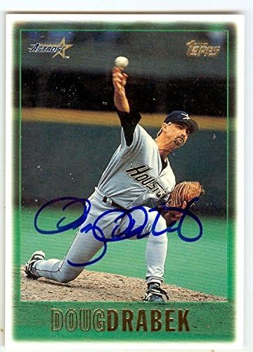 Sports Memorabilia Autograph Warehouse 248119 Doug Drabek Autographed Baseball Card - Houston Astros 1997 Topps - No. 143