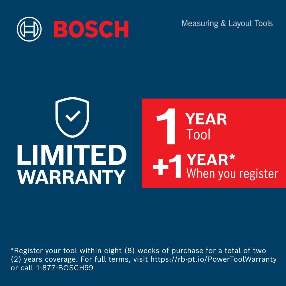 BOSCH D-TECT120 Professional Wall Scanner and Floor Radar, Multi-Material Stud Finder for Wood, Metal, and Live Wire Detection (Includes Battery and Charger)
