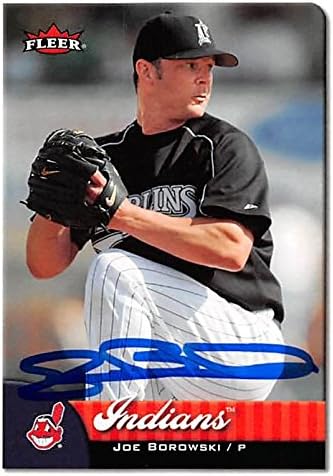 Sports Memorabilia Autograph Warehouse 246032 Joe Borowski Autographed Baseball Card - Cleveland Indians Florida Marlins 2007 Fleer - No. 210