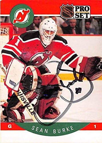 Sports Memorabilia Autograph Warehouse 302532 1990 Sean Burke Autographed No.164 Hockey Card - New Jersey Devils