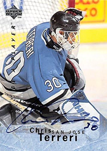 Autograph Warehouse 249018 Chris Terreri Autographed Hockey Card - San Jose Sharks 1996 Upper Deck BAP - No. S27