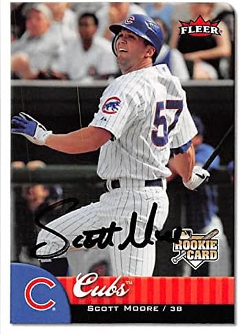 Sports Memorabilia Autograph Warehouse 245833 Scott Moore Autographed Baseball Card - Chicago Cubs 2007 Fleer - No. 329 Rookie