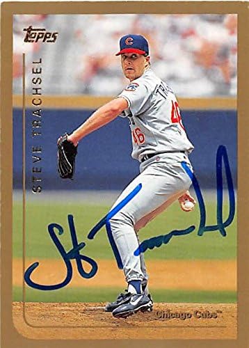 Sports Memorabilia Autograph Warehouse 248482 Steve Trachsel Autographed Baseball Card - Chicago Cubs 1999 Topps - No. 257
