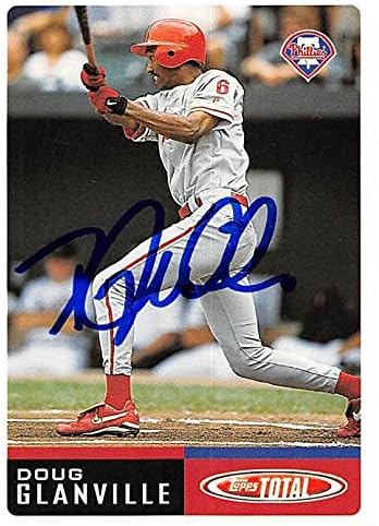 Sports Memorabilia Autograph Warehouse 244647 Doug Glanville Autographed Baseball Card - Philadelphia Phillies FT 2002 Topps Total - No. 414