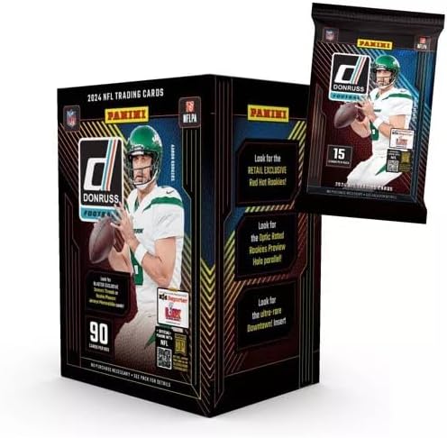 2024 Panini Donruss Football Trading Cards Blaster Box (Downtown Inserts)