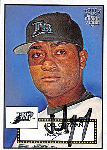 Sports Memorabilia Autograph Warehouse 247584 Joel Guzman Autographed Baseball Card - Tampa Rays 2006 Topps 52 Rookie - No. 165