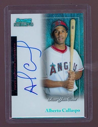 2004 Bowman Sterling Alberto Callaspo Refractor Signed