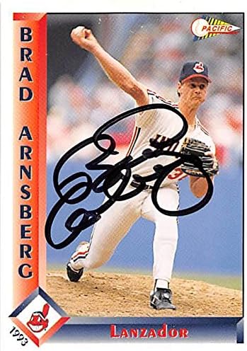 Sports Memorabilia Autograph Warehouse 245993 Brad Arnsberg Autographed Baseball Card - Cleveland Indians 1993 Pacific - No. 92