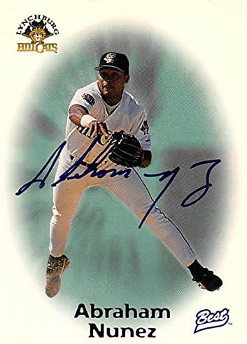 Sports Memorabilia Autograph Warehouse 249430 Abraham Nunez Autographed Baseball Card - Pittsburgh Pirates 1998 Team Best