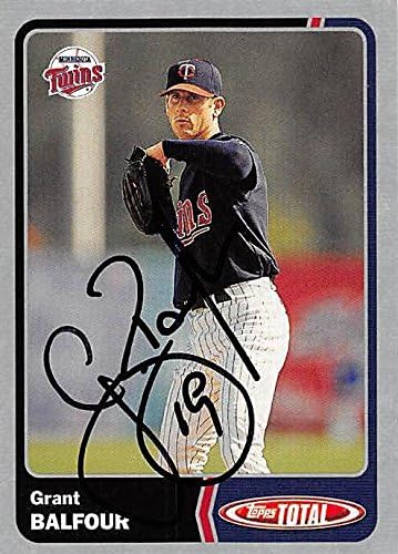 Sports Memorabilia Autograph Warehouse 245117 Grant Balfour Autographed Baseball Card - Minnesota Twins 2003 Topps Total Silver - No. 13