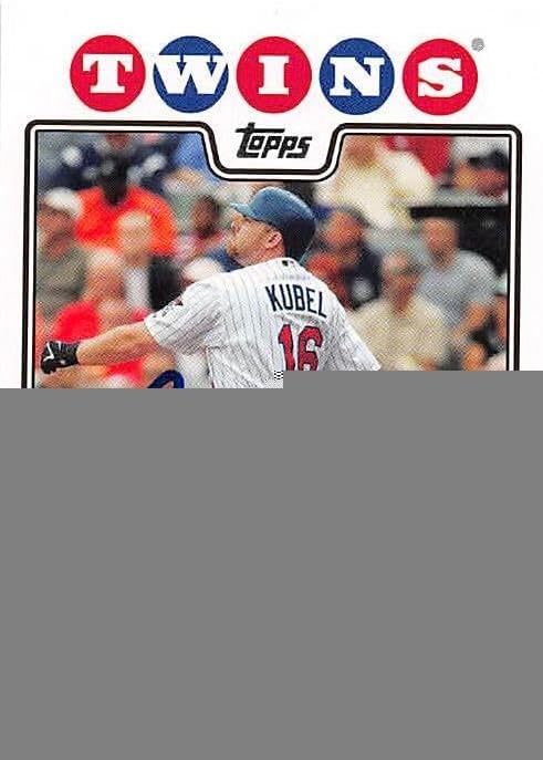 Sports Memorabilia Autograph Warehouse 245780 Jason Kubel Autographed Baseball Card - Minnesota Twins 2008 Topps - No. 411