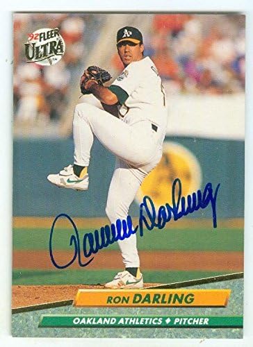 Sports Memorabilia Autograph Warehouse 247955 Ron Darling Autographed Baseball Card - Oakland Athletics 1992 Fleer Ultra - No. 111