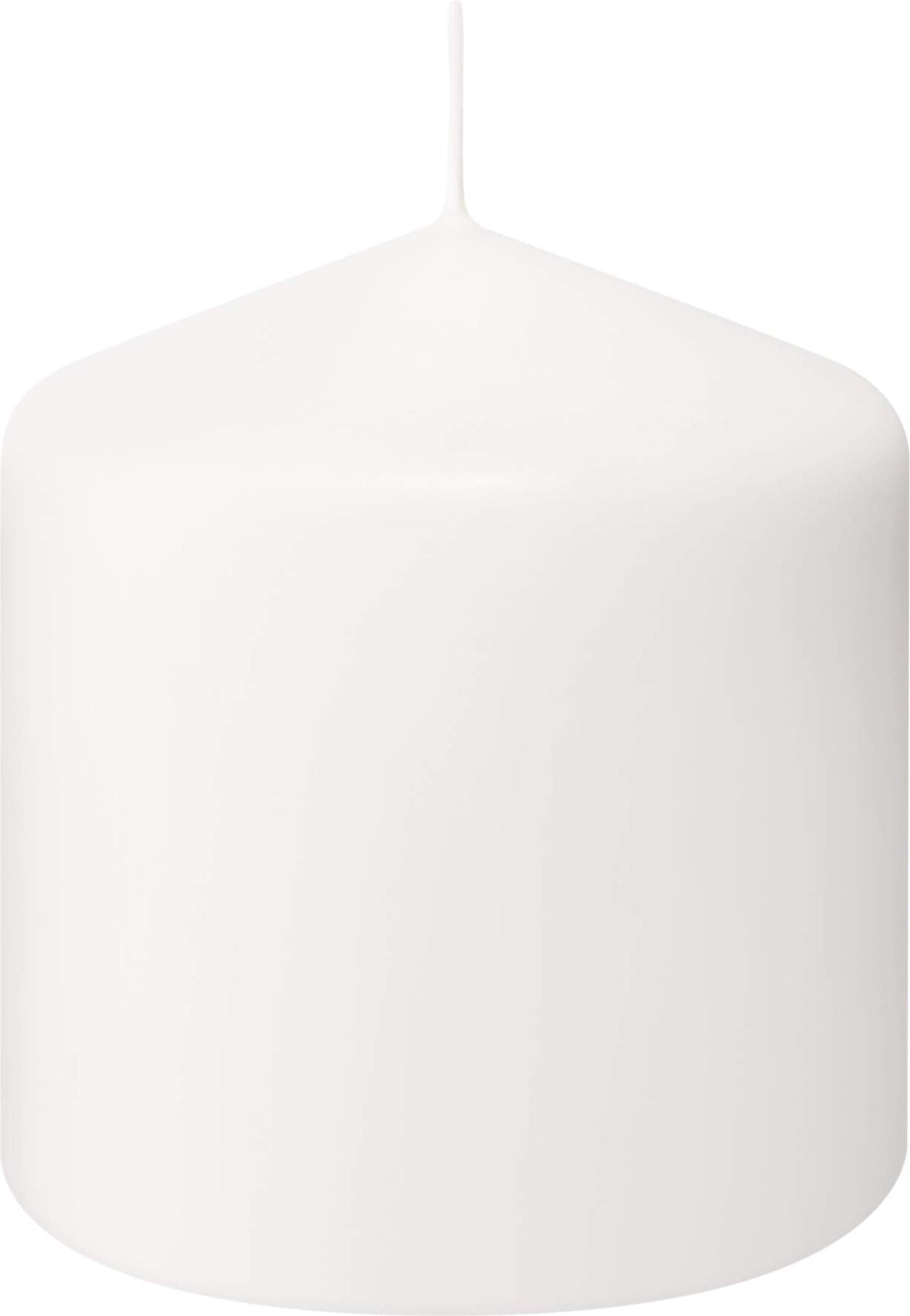 BOLSIUS 6 White Pillar Candles Bulk - 3x3 Inches Candle Set - 25+ Hours Clean Burning - No Palm Oil - 0% Animal Fat - Premium European Quality - Unscented Dripless Dinner Pillars