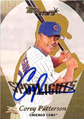 Sports Memorabilia Autograph Warehouse 248657 Corey Patterson Autographed Baseball Card - Chicago Cubs 2000 Topps Stars - No. 183 Spotlights