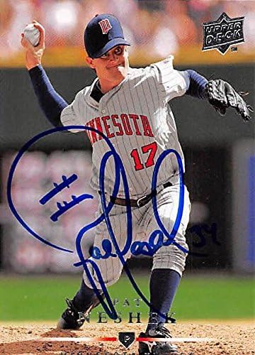 Sports Memorabilia Autograph Warehouse 246375 Pat Neshek Autographed Baseball Card - Minnesota Twins 2008 Upper Deck - No. 563