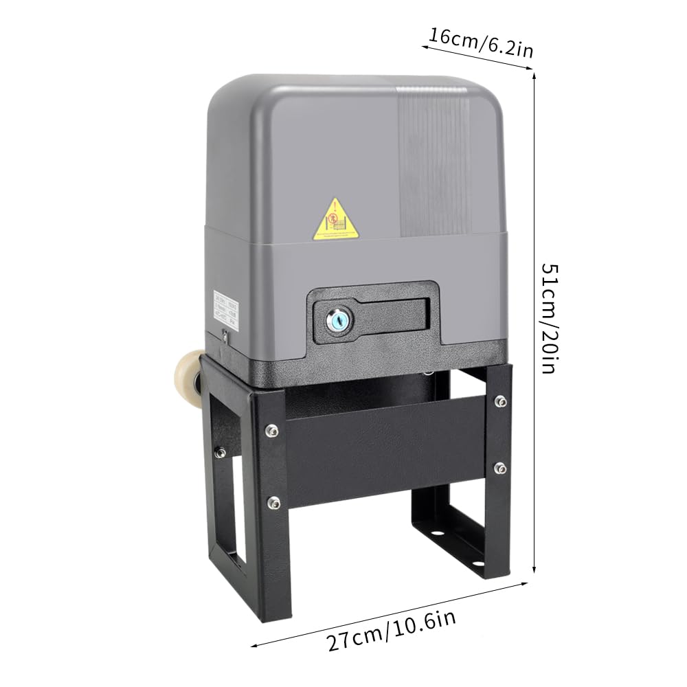Sliding Gate Opener with WiFi App Control & 4 Remotes, Automatic Electric Gate Motor Complete Kit for Driveway Slide Gates Up to 1800lbs, Chain Driven Security System with Infrared Sensor, Auto Close