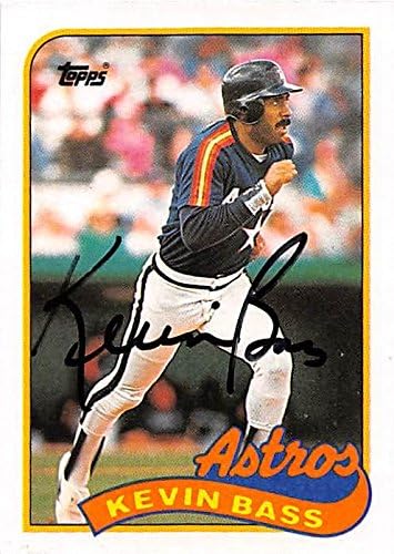 Sports Memorabilia Autograph Warehouse 248148 Kevin Bass Autographed Baseball Card - Houston Astros 1989 Topps - No. 646