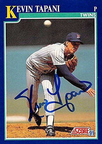 Autograph Warehouse 247472 Kevin Tapani Autographed Baseball Card - Minnesota Twins 1991 Score - No. 60