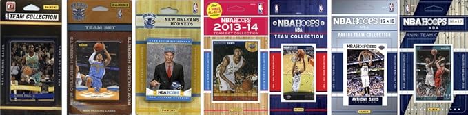C&I Collectables NBA New Orleans Pelicans Men's 7 Different Licensed Trading Card Team Sets White