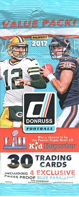 2017 Donruss Football EXCLUSIVE HUGE Factory Sealed Jumbo Fat Pack with 30 Cards! Look for Rookie & Autos of Patrick Mahomes Cooper Kupp Deshaun Watson Christian McCaffrey & Many More!