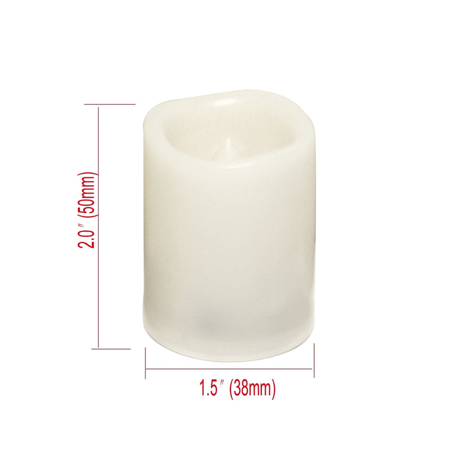 CANDLE CHOICE Battery Operated Flameless Votive Candles with Timer Flickering Fake Electric LED Tea Lights Set Wedding Party Holiday Decorations Table Centerpiece Long Lasting Batteries Included 6 PCS