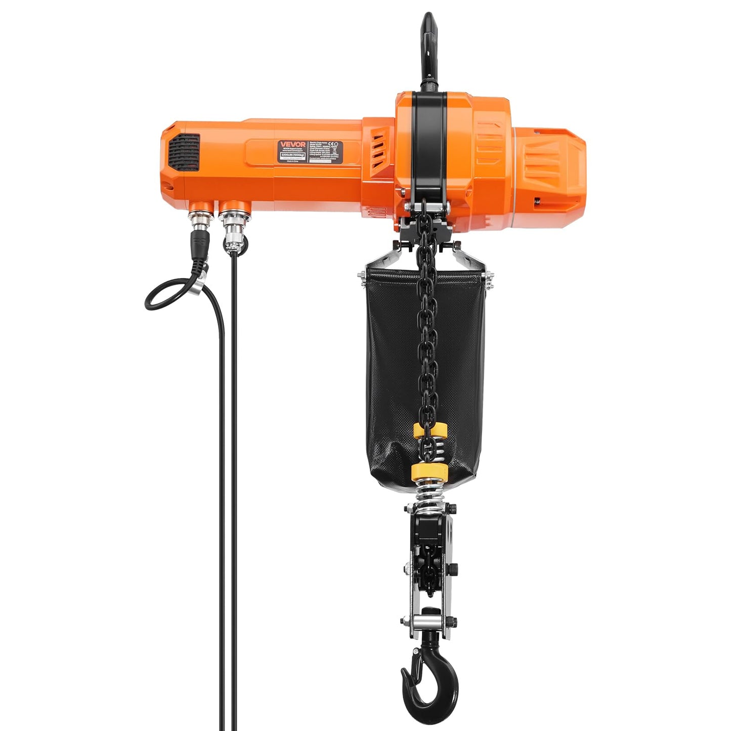 VEVOR 2-Speed Electric Chain Hoist 2200 lbs, G100 10ft Lifting Height, 120V 1-Phase Overhead Crane with 328ft Wireless & 8ft Wired Remote Control, Power Electric Hoist for Factory, Warehouse, Garage