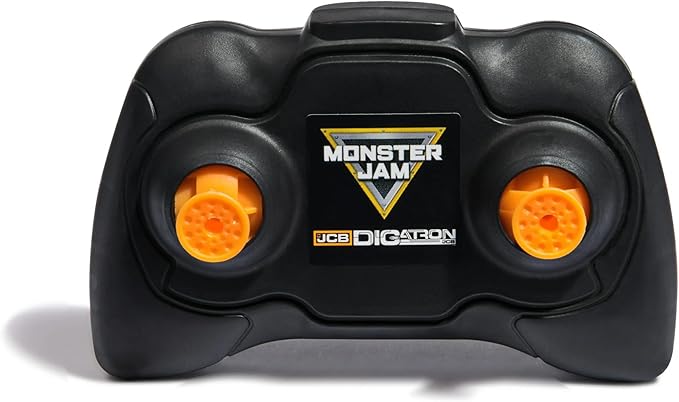 Monster Jam JCB DIGATRON Remote Control Truck 1:15 Scale RC Monster Truck with 2.4GHz Full-Function Controller Indoor/Outdoor Official Vehicle for Kids Ages 4+