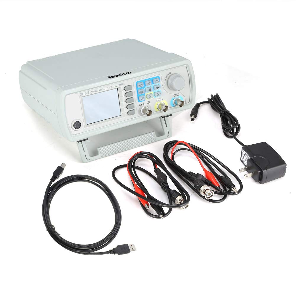 Koolertron Upgraded 30MHz DDS Signal Generator Counter,High Precision Dual-Channel Arbitrary Waveform Function Generator Frequency Meter 200MSa/s (30MHz)
