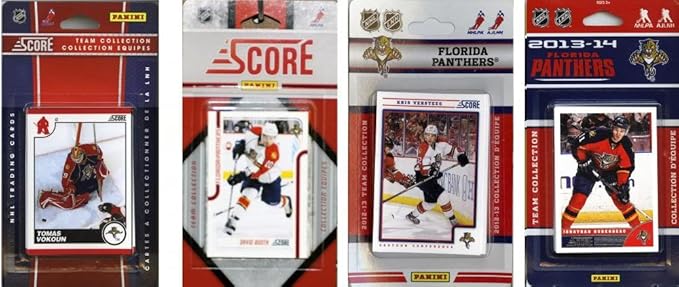 C&I Collectables NHL Florida Panthers 4 Different Licensed Trading Card Team Sets