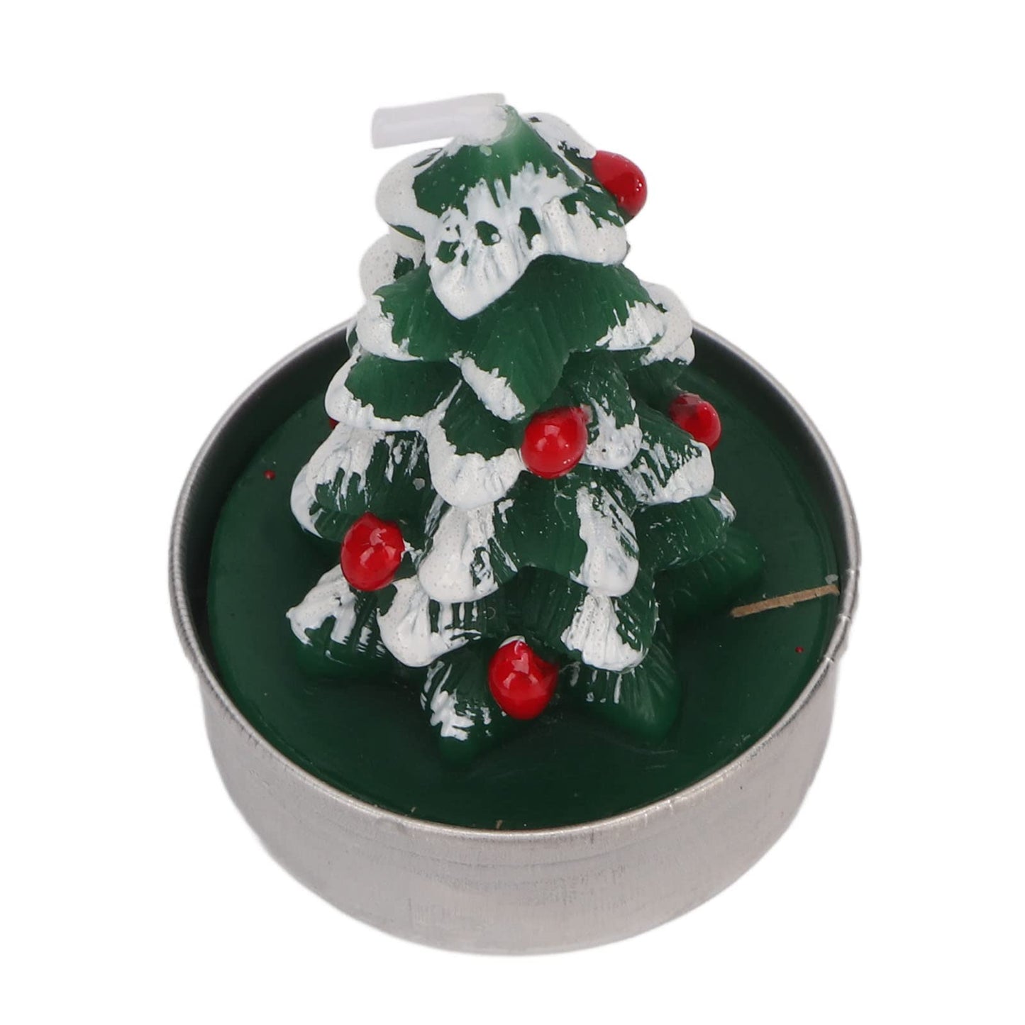 Rcniso Christmas Tree Candle Delicate Paraffin Tea Candle Holder Candles Long Lasting 3 Pieces for Bachelor Parties