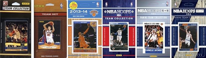 C&I Collectables NBA New York Knicks Men's 6 Different Licensed Trading Card Team Sets White