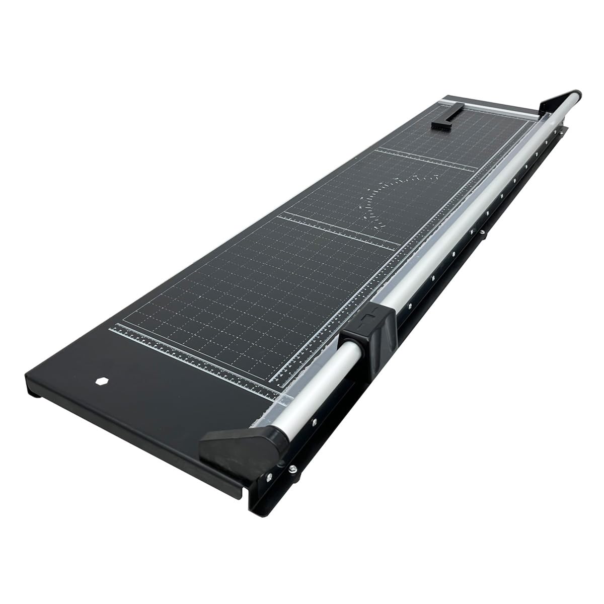 INTBUYING 48 Inch Commercial Manual Precision Rotary Paper Trimmer with an Angle Line Smart Rotary Paper Cutter for Cutting Photo Paper, Film, hot and Cold Laminating Paper, etc