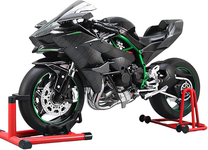 RC Motorcycle Model for Adult 1/7 Scale Remote Control Motorcycle V4 Top Edition with Ignition System & Smoke Spray for Biker
