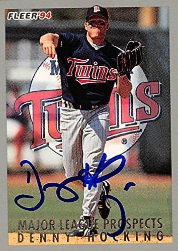 Sports Memorabilia Autograph Warehouse 245626 Denny Hocking Autographed Baseball Card - Minnesota Twins 1994 Fleer Prospects - No. 14 Rookie