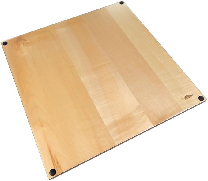Zelus Borderless Tournament Chess Board with Inlaid Mahogany Wood Large 18 x 18 Inch Board Only