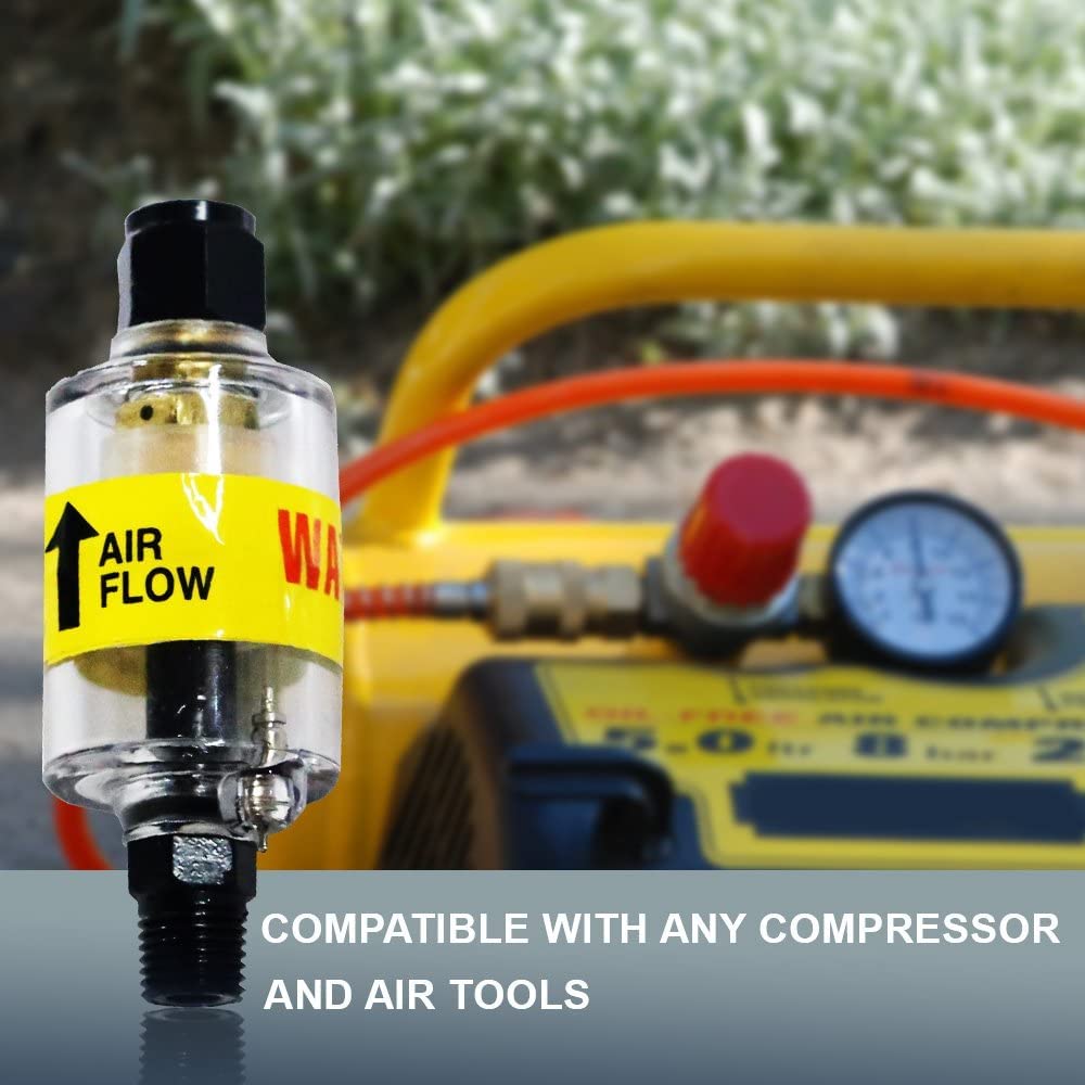 LE LEMATEC Premium Sand Blaster Gun Kit, Air Compressor Oil Water Separator, and Air Pressure Regulator